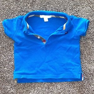 Burberry Baby bright blue polo 12m